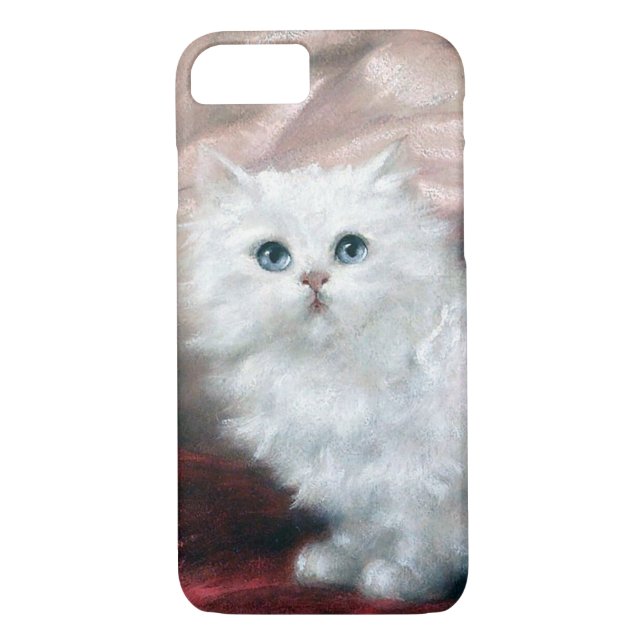 Funda De Case-Mate Para iPhone Gatito blanco, Carl Kahler (Reverso)