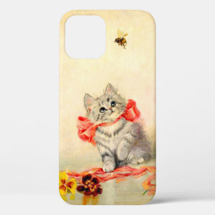 Funda Para iPhone 12 Gatito con cinta roja