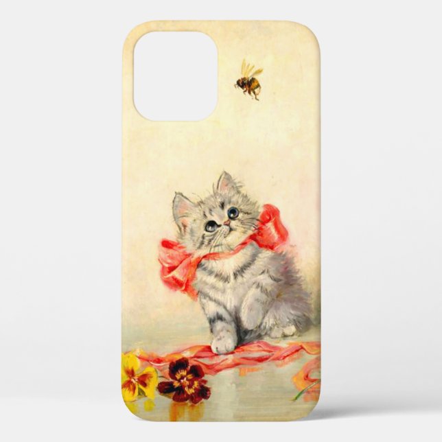 Funda De Case-Mate Para iPhone Gatito con cinta roja (Reverso )