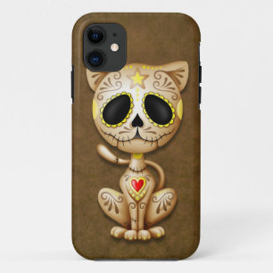 Funda Para iPhone 11 Gatito del azúcar del zombi de Brown