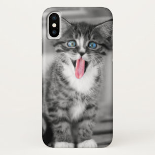 Funda Para iPhone X Gatito divertido