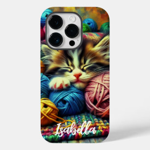 Funda Para iPhone 14 Pro De Case-Mate Gatito dulce durmiendo bajo una manta