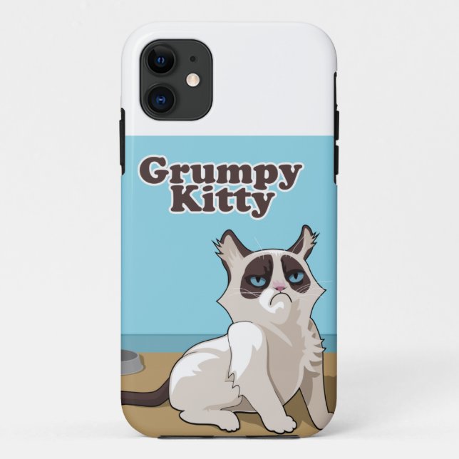 Funda De Case-Mate Para iPhone Gatito gruñón (Reverso)