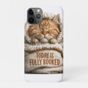 Funda Para iPhone 11 Pro Gatito Jengibre Dormido y Envuelto en Manta