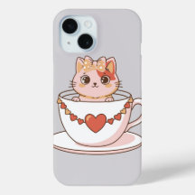 Gatito Kawaii en una Taza de Té