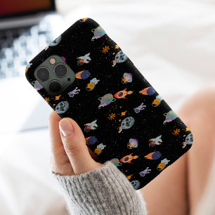 Funda Para iPhone 13 Pro Max Gatito lindo en galaxia Estrellas estética elegant