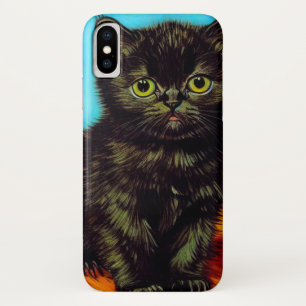 Funda Para iPhone X Gatito Malhumorado al Estilo de Van Gogh