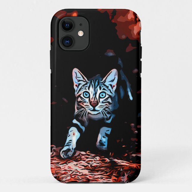 Funda De Case-Mate Para iPhone Gatito maravilloso (Reverso)