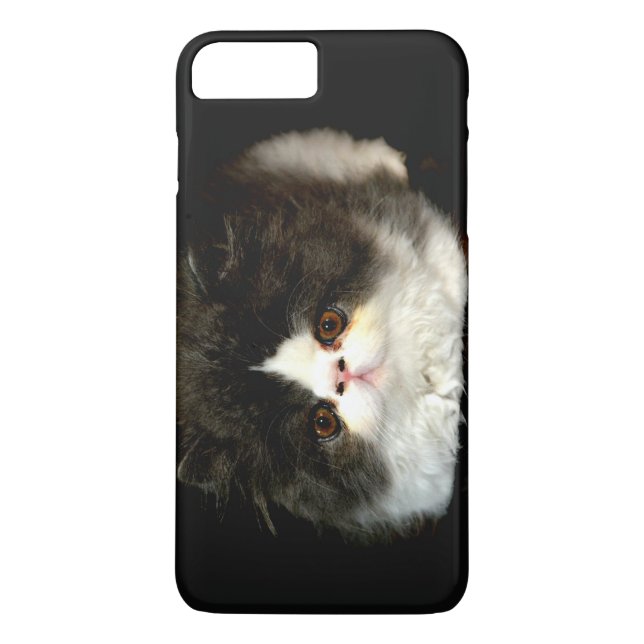 Funda De Case-Mate Para iPhone Gatito negro y blanco (Reverso)