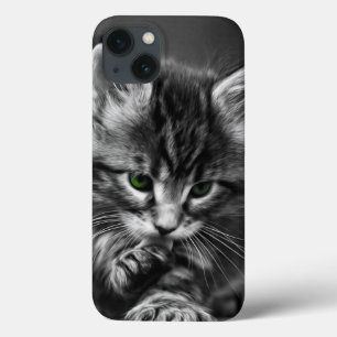 Funda Para iPhone 13 Gatito Oído Verde