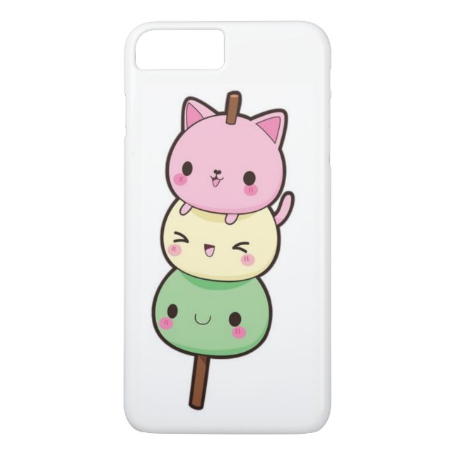 Funda De Case-Mate Para iPhone Gatitos de Kawaii Mochi (Reverso)