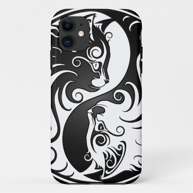 Funda De Case-Mate Para iPhone Gatitos de Yin Yang (Reverso)