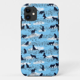 Funda Para iPhone 11 gatitos musicales