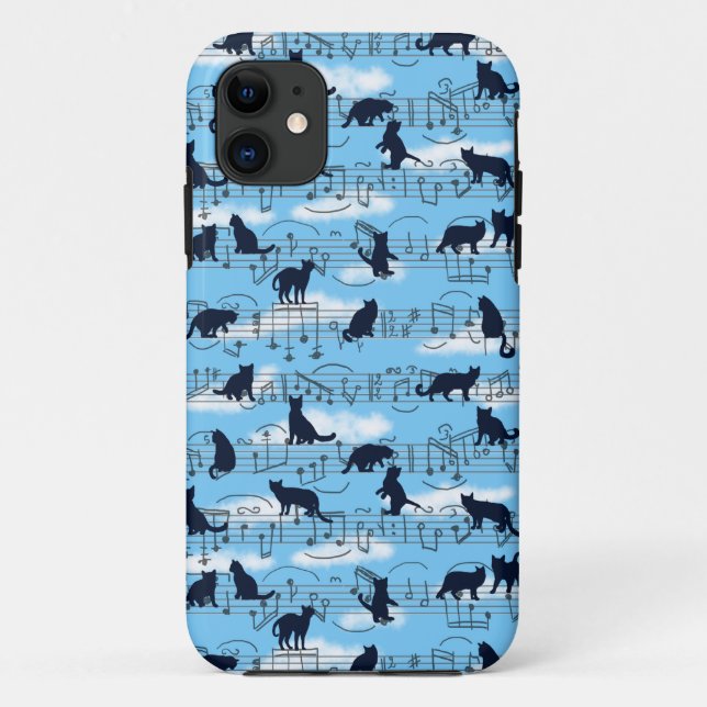 Funda De Case-Mate Para iPhone gatitos musicales (Reverso)
