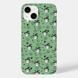 Funda Para iPhone 14 De Case-Mate Gatitos y pinturas en verde del mar oscuro