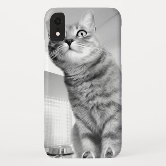 Funda De Case-Mate Para iPhone Gato (Reverso)