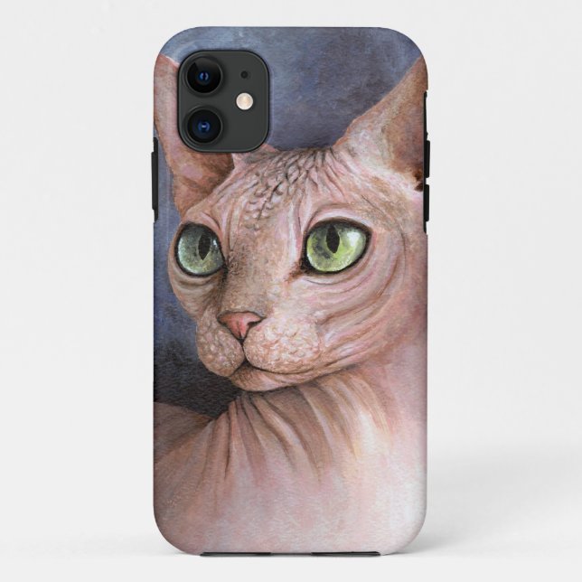Funda De Case-Mate Para iPhone Gato 578 Sphynx (Reverso)