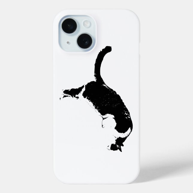 Funda De Case-Mate Para iPhone Gato Apagón (Reverso )