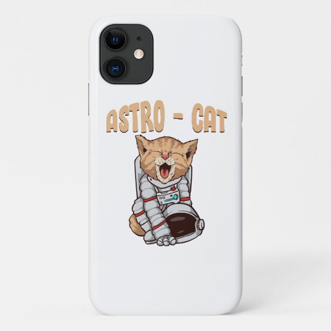 Funda De Case-Mate Para iPhone Gato Astro (Reverso)