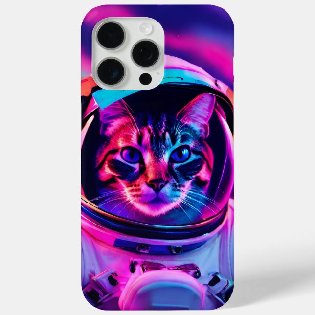 Funda De Case-Mate Para iPhone gato astronauta (Reverso )