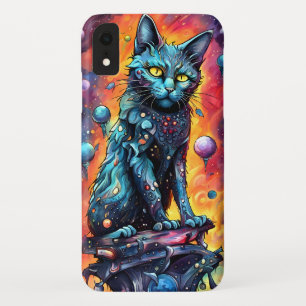Funda Para iPhone XR Gato azul I