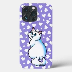 Funda Para iPhone 13 Pro Gato blanco