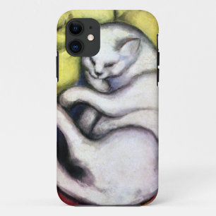 Funda Para iPhone 11 Gato blanco, Franz Marc