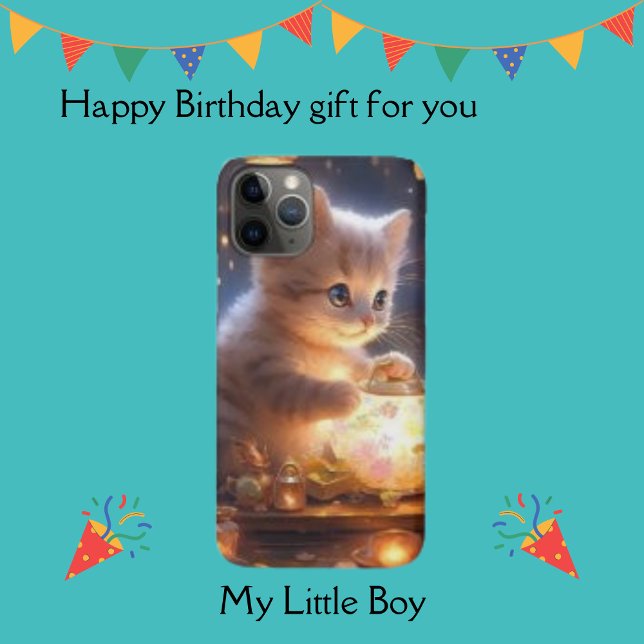 Funda De Case-Mate Para iPhone Gato blanco lindo, barra brillante iluminada (Subido por el creador)