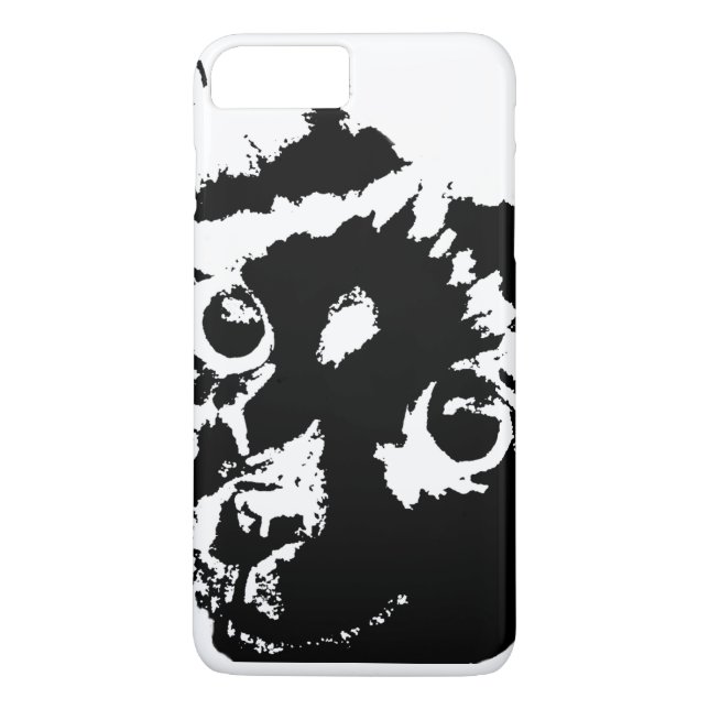 Funda De Case-Mate Para iPhone Gato blanco negro (Reverso)