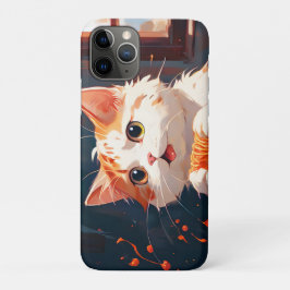 Funda Para iPhone 11 Pro Gato comiendo espagueti