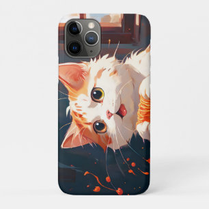 Funda Para iPhone 11 Pro Gato comiendo espagueti