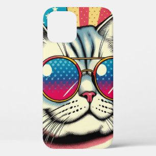 Funda Para iPhone 12 Gato con gafas