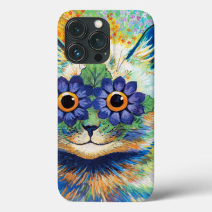 Funda Para iPhone 13 Pro Gato con ojos de flor Louis Wain