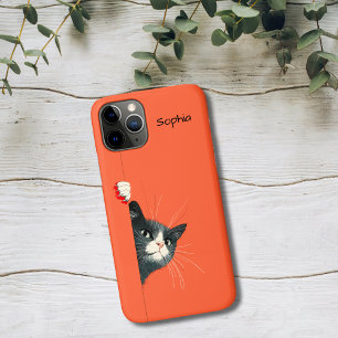 Funda Para iPhone 11 Pro Gato Curioso Espiando