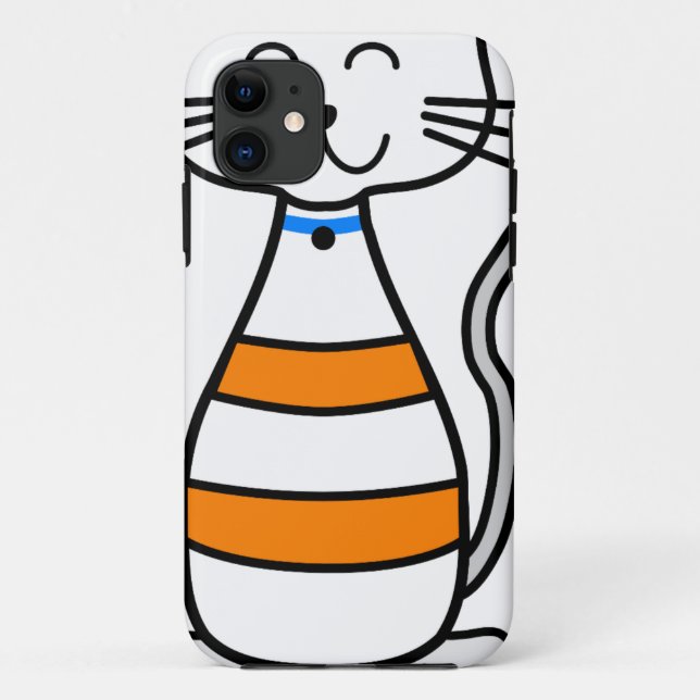 Funda De Case-Mate Para iPhone Gato cutáneo (Reverso)