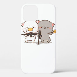 Funda Para iPhone 12 Gato cutáneo mochi