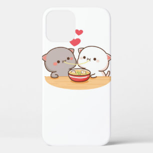 Funda Para iPhone 12 Gato cutáneo mochi