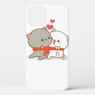 Funda Para iPhone 12 Gato cutáneo mochi