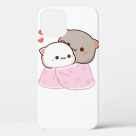 Funda Para iPhone 12 Gato cutáneo mochi