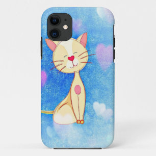 Funda Para iPhone 11 Gato de amor lindo