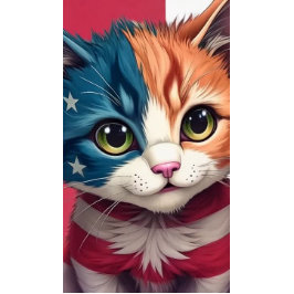 Funda Para iPhone 14 Pro Max De Case-Mate Gato de bandera estadounidense