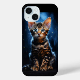 Funda Para iPhone 15 Gato de Bengala