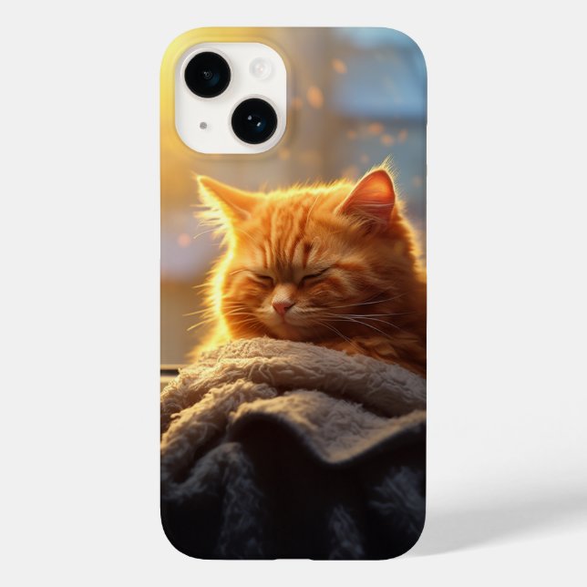 Funda De Case-Mate Para iPhone Gato de buena mañana (Reverso )