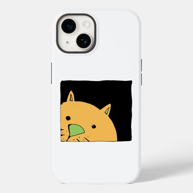 Funda De Case-Mate Para iPhone Gato de búsqueda (Reverso )