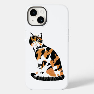 Funda Para iPhone 14 De Case-Mate Gato de Calico sentado