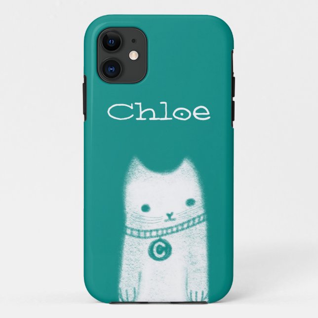 Funda De Case-Mate Para iPhone Gato de Chloe (Reverso)