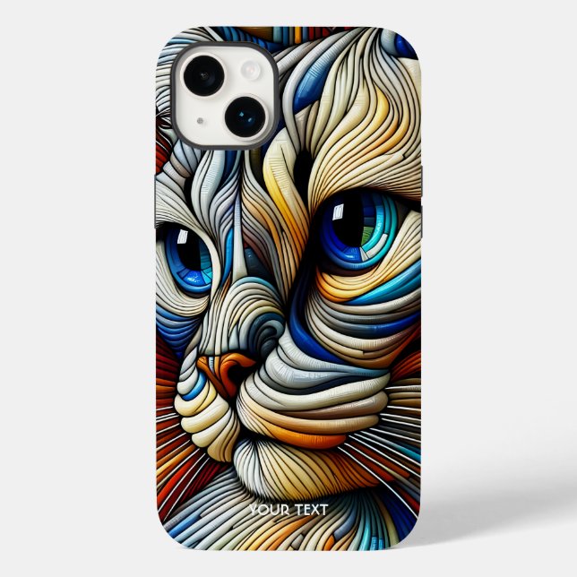 Funda De Case-Mate Para iPhone Gato de fantasía suave estilo Art déco (Reverso )