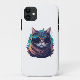 Funda Para iPhone 11 Gato de Guay con gafas de sol