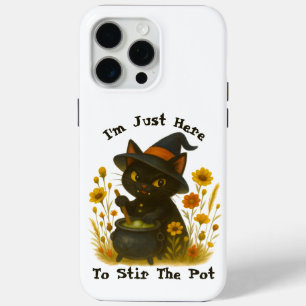 Funda Para iPhone 15 Pro Max Gato de Halloween - Estoy aquí para remover la oll