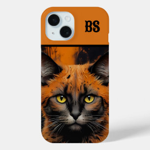 Funda Para iPhone 15 Gato de Halloween lindo y espeluznante disfrazado